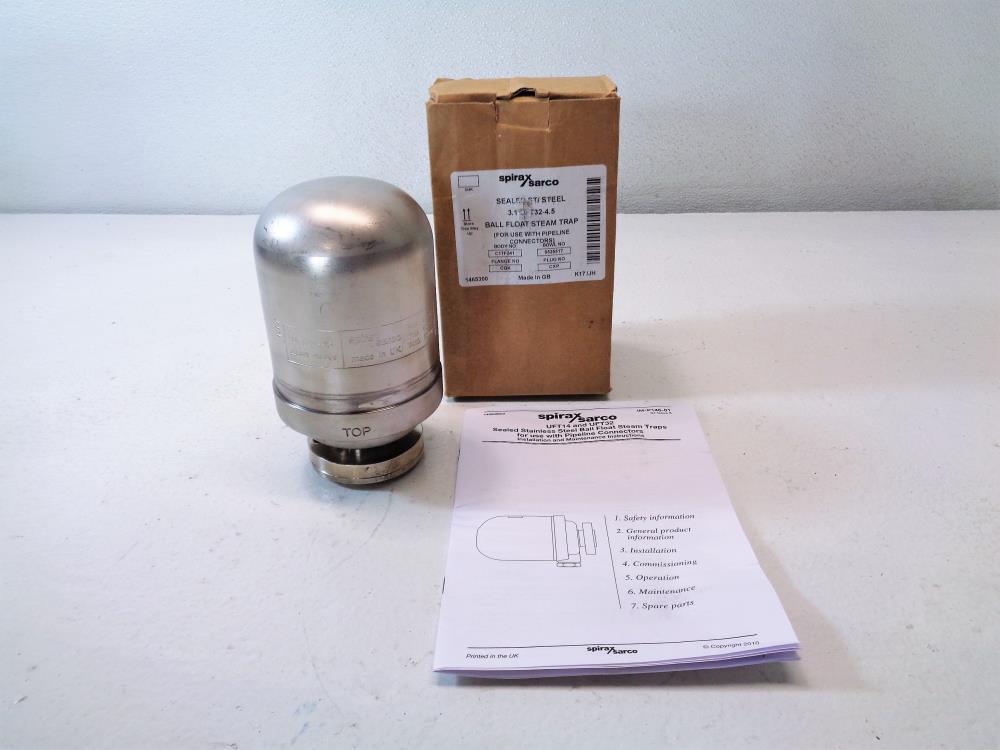 Spirax Sarco Sealed Stainless Ball Float Steam Trap UFT32-4.5